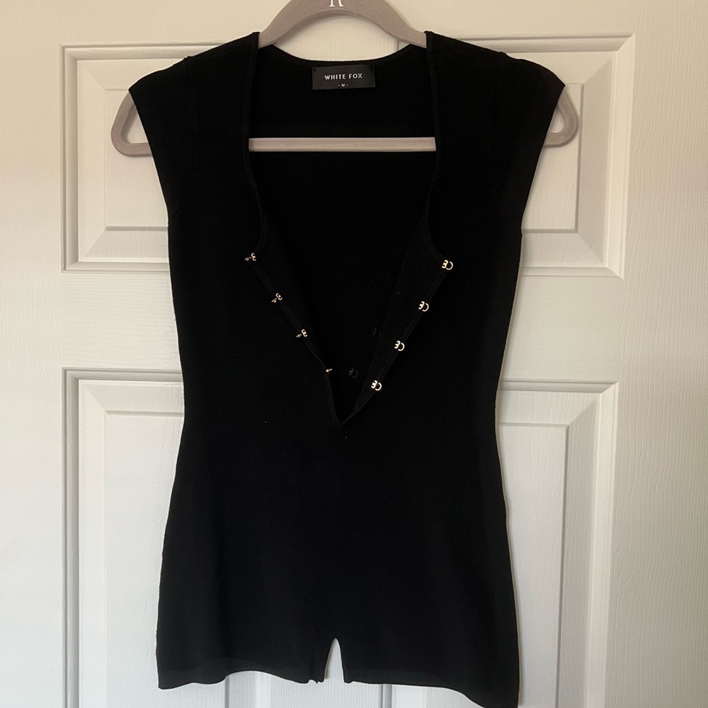 White fox romper